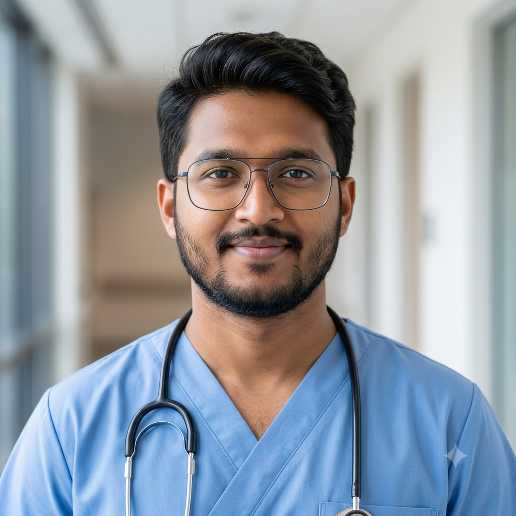 Debasish Sutradhar, nurse working in Germany